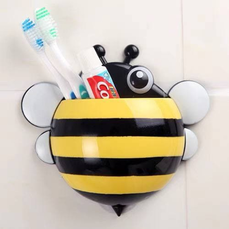 Toothbrush rack free punching simple wall-mounted cute net