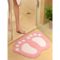 Machine washable cartoon floor mat into the door bedroom