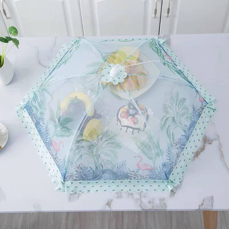 Dish cover household foldable new fashion lace dining table meal cover summer dust-proof