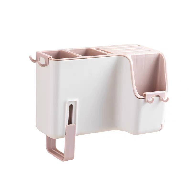 Multifunctional wall-mounted chopstick holder creative drain chopstick cage household
