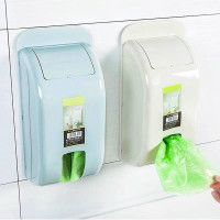 My Home Plastic bag storage box kitchen wall-mounted shopping