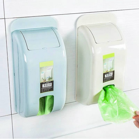 Plastic bag storage box kitchen wall-mounted shopping