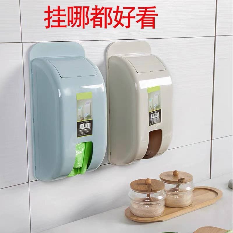 Plastic bag storage box kitchen wall-mounted shopping