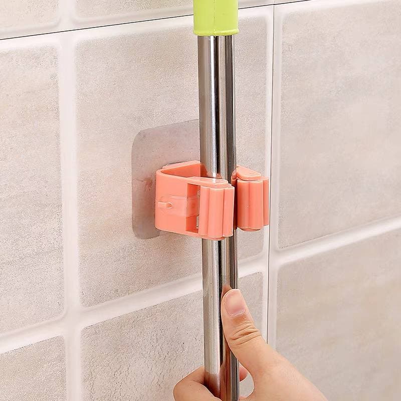 Mop hook free punching bathroom storage artifact sticky