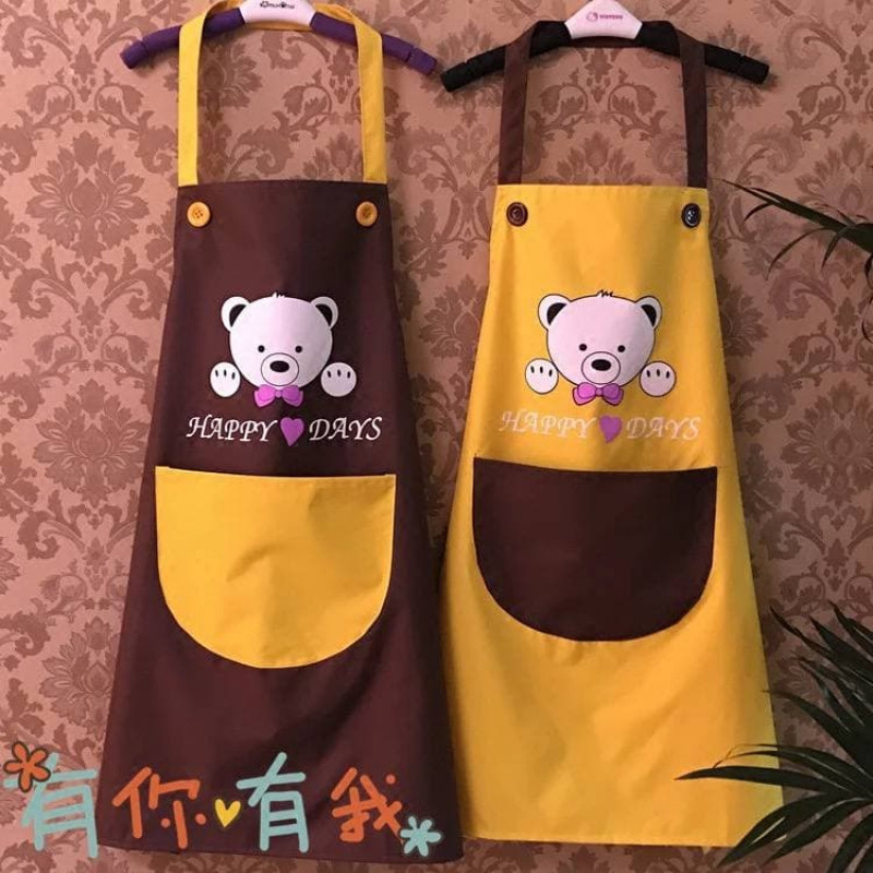Kitchen Waterproof and Oilproof Apron Sleeve Plastic Household Fashion