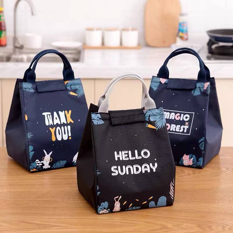 Lunch box bag thickened aluminum foil heat preservation refrigerated portable lunch bag large-capacity