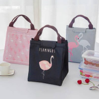 Canvas lunch box bag thick aluminum foil insulation bag