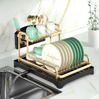 My Home Space aluminum bowl rack drain rack countertop cupboard tableware tableware storage rack put dish rack kitchen rack My Home Space aluminum bowl rack drain rack countertop cupboard tableware tableware storage rack put dish rack kitchen rack