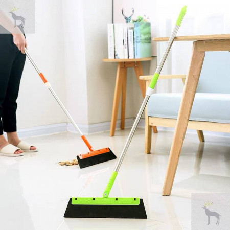 Creative retractable cleaning broom household glass wiper bathroom hair sweeping