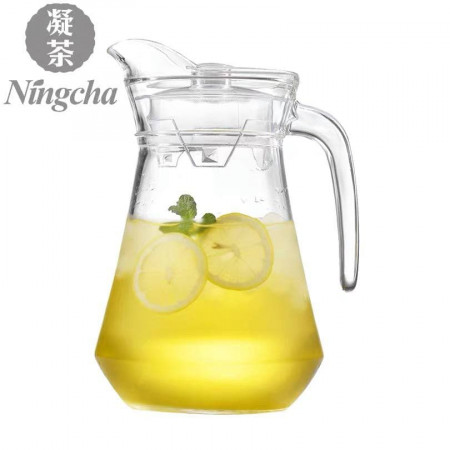 Cold kettle glass cold kettle bottle household large-capacity teapot explosion-proof heat-resistant high temperature cool white water cup set