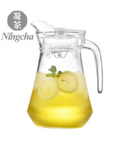 Cold kettle glass cold kettle bottle household large-capacity teapot explosion-proof heat-resistant high temperature cool white water cup set