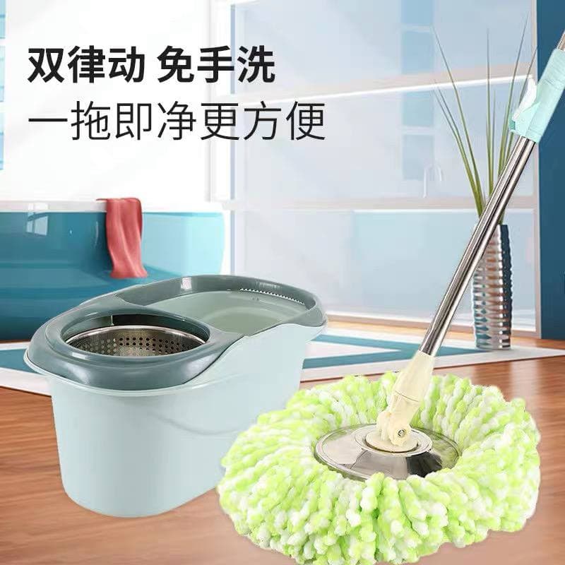 Wipe the wall artifact round sunflower mop retractable rod coral velvet wipe