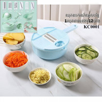 My Home Round wheat straw multi-function 12-piece kitchen
