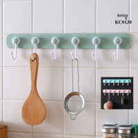 My Home Strong suction cup 6 hooks free punching bathroom door rear towel hanger hanger hook