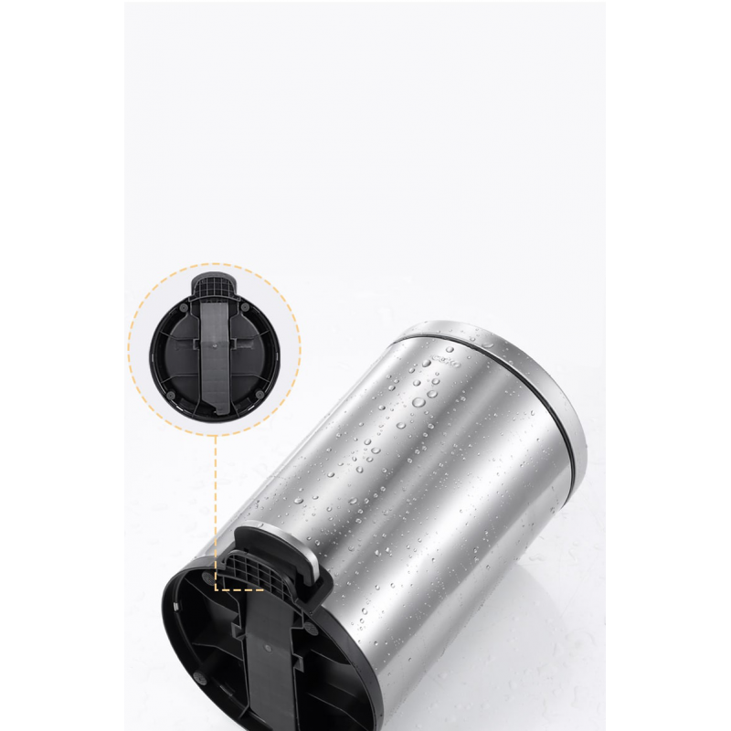 Dustbin  (6L)Stainless steel Size: L210*W280*H316 