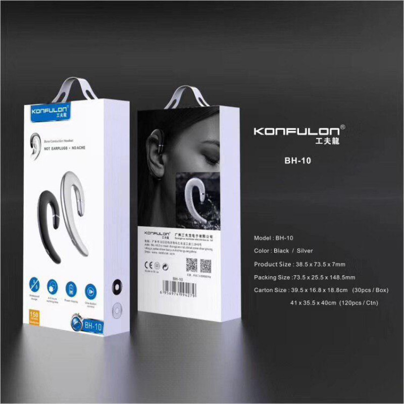 Konfulon  Single Bluetooth earphone Model : BH-10