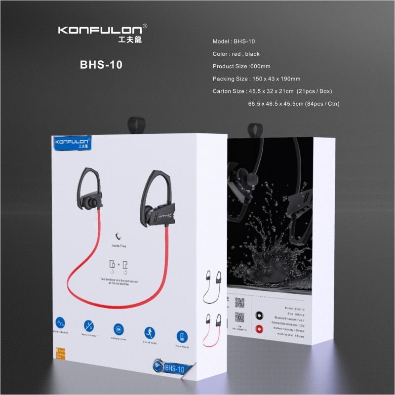 Konfulon Bluetooth Earphone BHS-10 