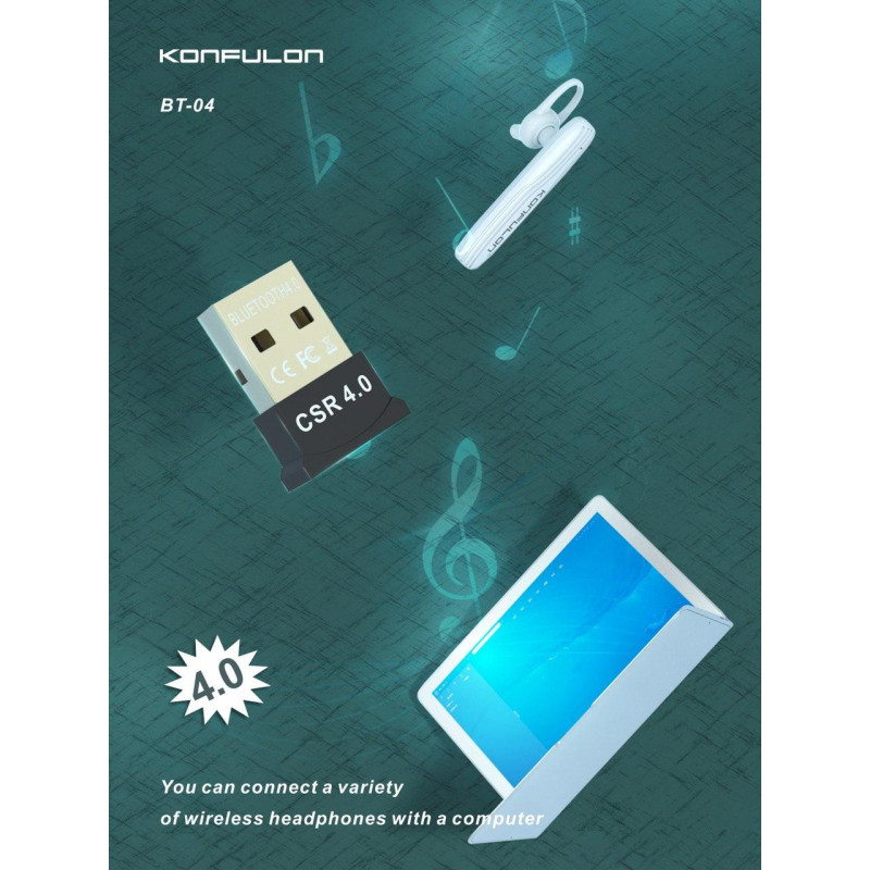 Konfulon Bluetooth USB BT-04 Make your PC can connect Bluetooth