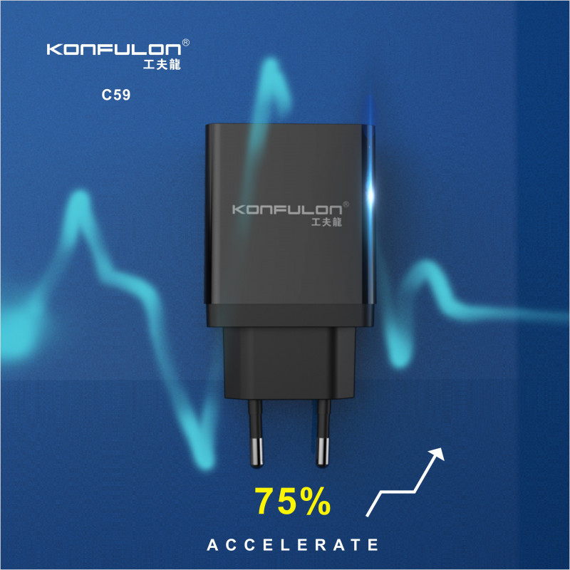 Konfulon Adapter Charger C59 QC 3.0 20W