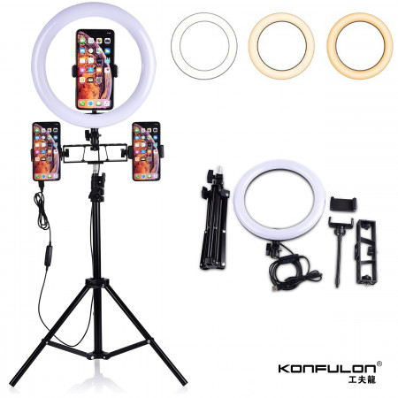 Konfulon CM-10 3 phones Holder LED LIVE