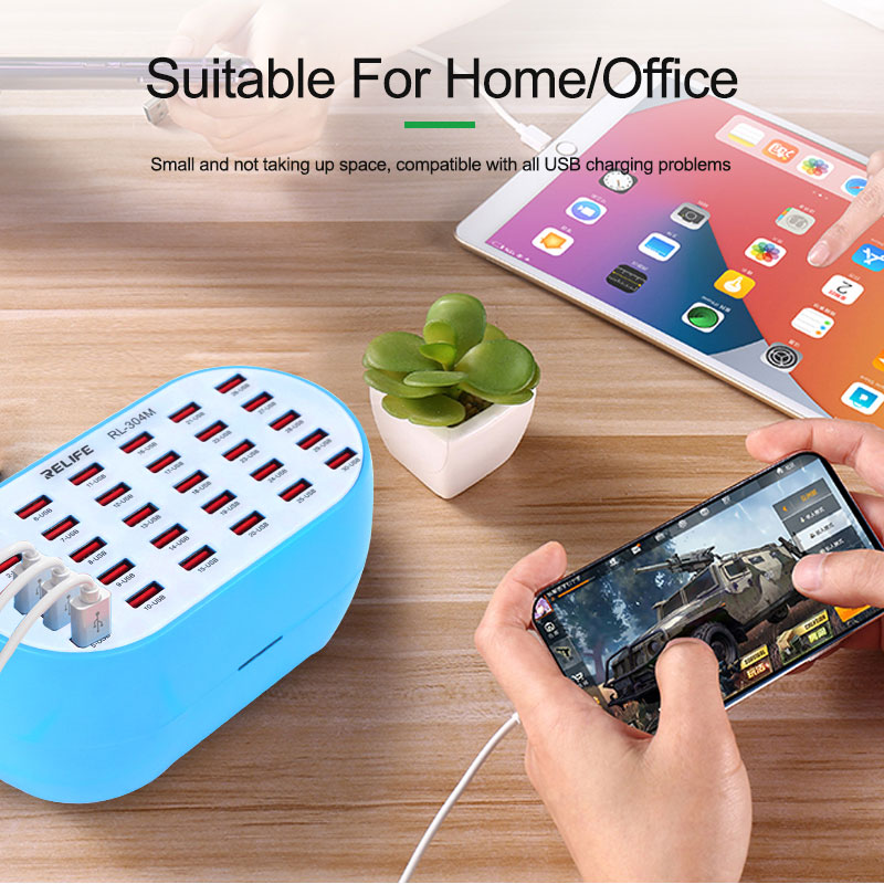 30 Ports USB Charger Intelligent 160W High Power Charger