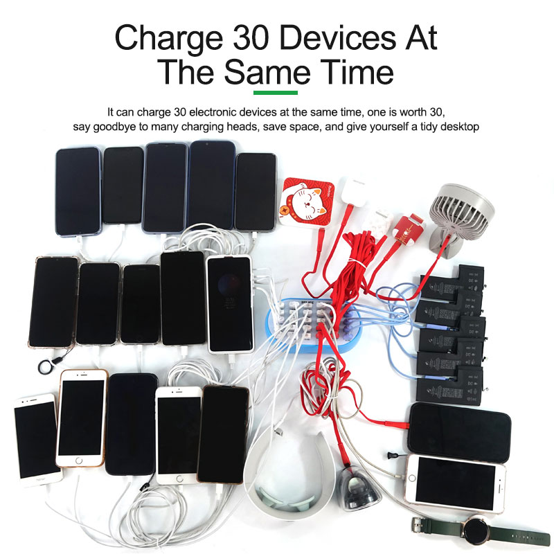 30 Ports USB Charger Intelligent 160W High Power Charger