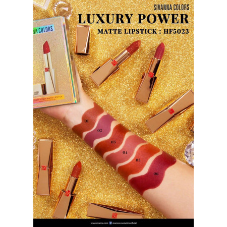 SIVANNA-LIPSTICK LUXURY POWER MATTE ( COLOR 02 )