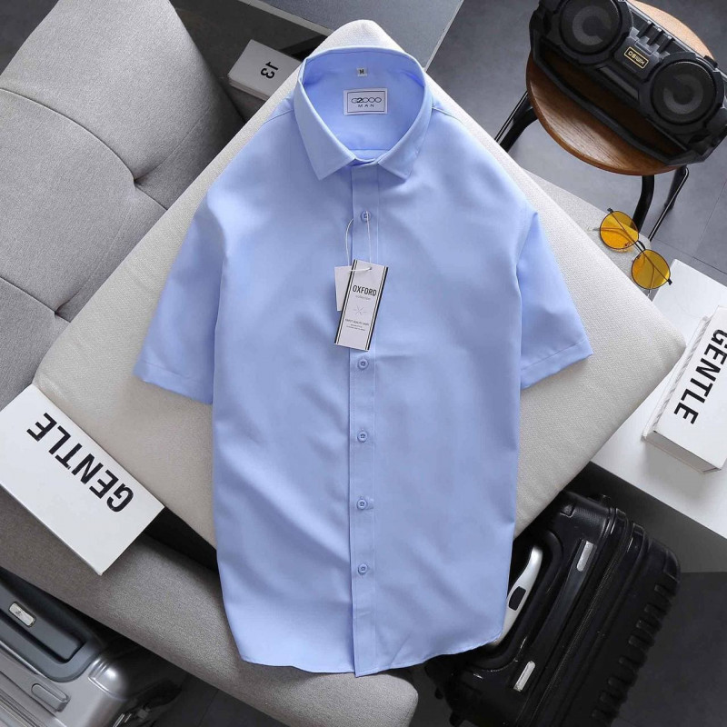 Summer new plaid short-sleeved shirt men's Japanese trend loose shirt student Korean version