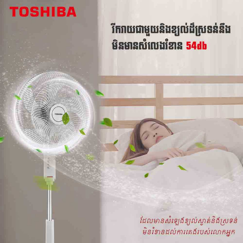 Floor Standing Electrical Fan/White