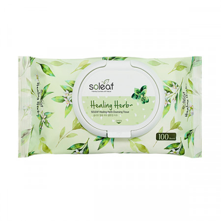 SOLEAF Healing Herb Cleansing Tissue 100 sheets