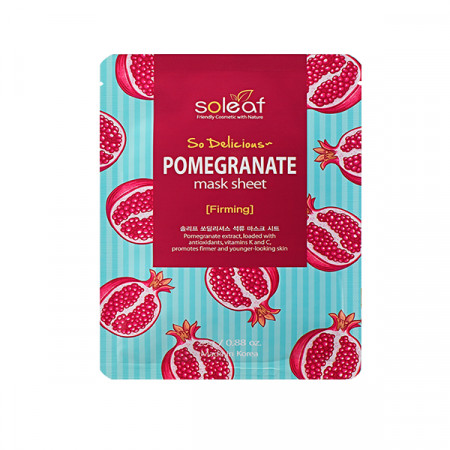 SOLEAF So Delicious Pomegranate Mask Sheet 