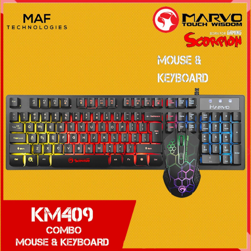 Keyboard and Mouse 1 set for gaming KM409