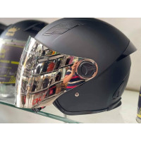 Motorcycle Open Face Helmet Motorbike Moped 3/4 Half Helmet with Sun Visor for Adult Men Women