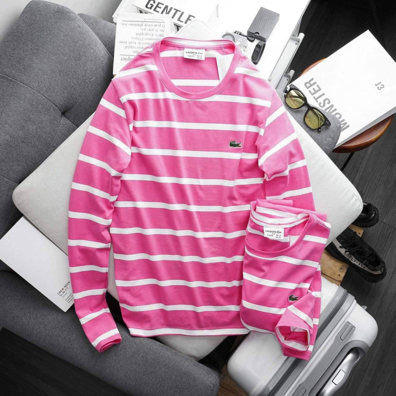 New popular pullover loose round neck casual black and white stripes​ Clothes