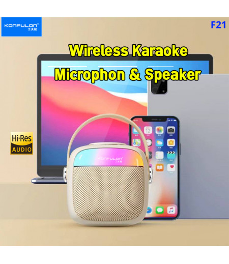 F21 Karaoke microphone speaker