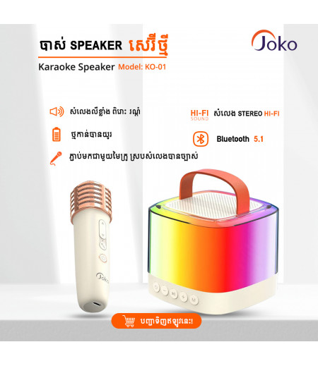 Wireless karaoke Speake With 2.4 G wireless transmission mini microphone