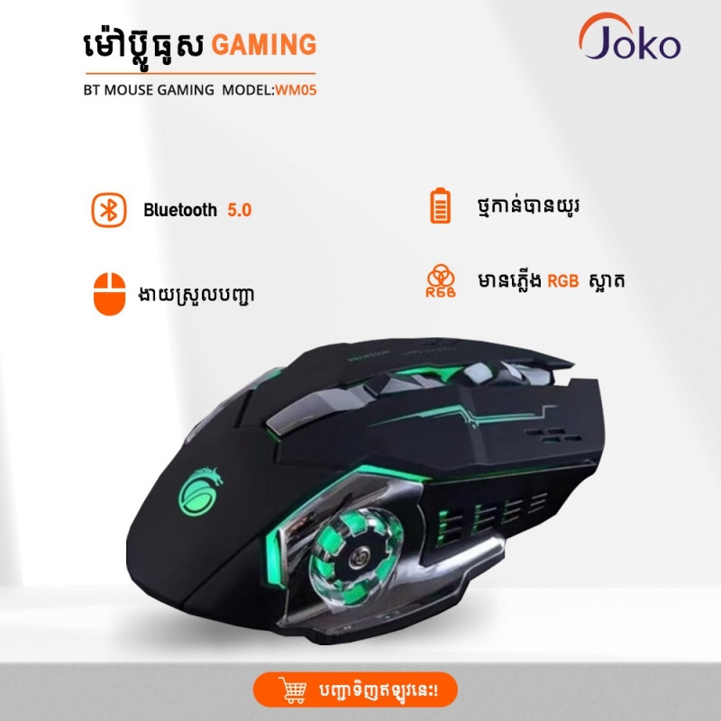 JOKO Gamming Wireless Mouse RGB WM05